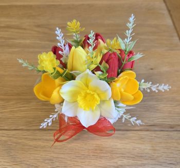 Handmade soap flowers&nbsp;
Tulips
Dafodils
Crocuses&nbsp;
Beautiful Bouquet for any occasion&nbsp;
Handmade by Mariyas Creations&nbsp;