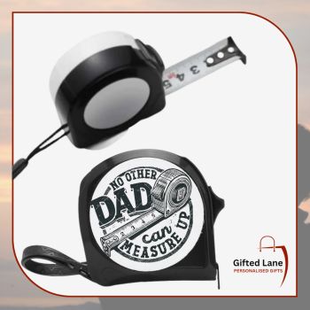 Personalised Measuring Tape is a personalised gift accessory or a keepsake for any DIY enthusiast. It can be personalised with a picture and / or with a small amount of text on it. Another special personalised gift from Gifted Lane