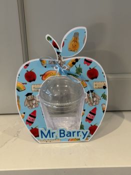 Thank You Teacher Chocolate Cup Personalised
Personalised Thank you Teacher 12oz cup available filled or ready to fill yourself.
High gloss sturdy card holder personalised with teachers name available in blue and pink