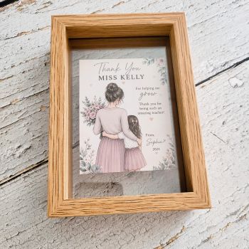 Personalised Thank You Teacher Frame.