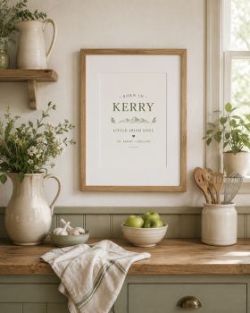 A beautiful keepsake celebrating your little Irish soul &mdash; personalised with any Irish county.