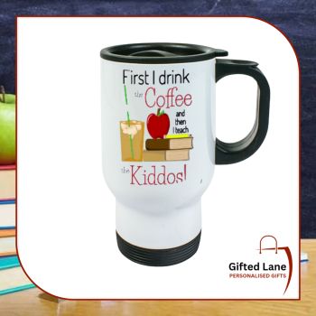 Say thanks to your school teacher with a Personalised Teachers Thank You Travel Mugs is a personalised gift and a keepsake. It can be personalised with any picture or text and message on them. Another special personalised gift from Gifted Lane. Check out our store today and view our full range of personalised gifts from Gifted Lane. Remember a personalised gift from Gifted Lane is always a special gift.