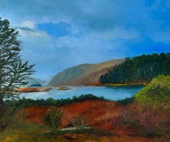 Glenveagh National Park, Co. Donegal
Hand-painted using rich oil paints, this piece showcases the vibrant hues of fall, creating a warm and inviting atmosphere.&nbsp;