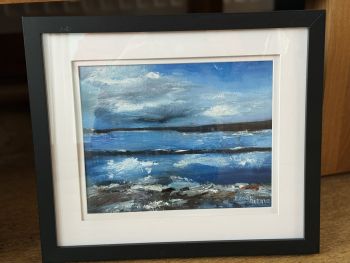 Key Features:
✔ Original Artwork &ndash; 100% hand-painted &nbsp;professional-grade oils on canvas board, not a print or reproduction.
✔ Size &amp; Material &ndash; 12" x 10".
✔ Coastal Inspiration &ndash; A stunning seascape with a vivid blue sky and soft clouds, evoking a tranquil beach scene