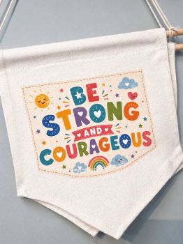 A charming keepsake pennant featuring your little one's birth county or a sweet, uplifting quote to brighten their nursery.