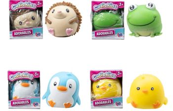 Squish, stretch, and play with these adorable sensory animal toys. Available in 4 fun characters, they're perfect for fidgeting, stress relief, and on-the-go entertainment for children aged 3 years and over.
