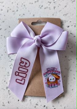 Personalised Girls Dumpling Era Hair Bow&nbsp;
&nbsp;