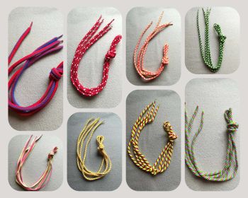 Looking for extra shoelaces for your sneakers? Look no further! These are high quality braided flat shoestrings.
Carefully crafted using only the finest materials, these Laces are a great addition to your project!
Details:
-Sold as a Pair
-Non-Fraying &amp; Extra Durable!
-Premium Reinforced Aglets (tips)
Sizes:
All laces are sized between 100cm and 104cm
orange yellow squares ---- 100cm 
green black squares -------- 100cm 
red and white ----------------- 104cm 
orange and white  ------------ 104cm 
green pink line ---------------- 100cm 
blau grana ---------------------- 104cm 
twisty - red yellow white --- 100cm 
twisty - pink blue green ---- 100cm
💠 Allow for some color difference