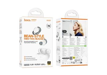 Enjoy all-day comfort and reliable wireless audio with the HOCO EW207 Mini Bluetooth Earbuds. Featuring a lightweight bean-style design, Bluetooth 6.0 connectivity, up to 7 hours of playback, and a compact charging case, they're perfect for music, calls, workouts, and everyday use.