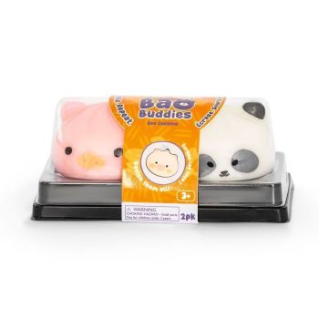 Meet the adorable Bao Buddies Sensory Toys! This cute 2-pack includes stretchy and squishy Panda and Pig characters that can be squeezed, pulled, and moulded for hours of sensory fun. Perfect for fidgeting, stress relief, party bags, and gifts.