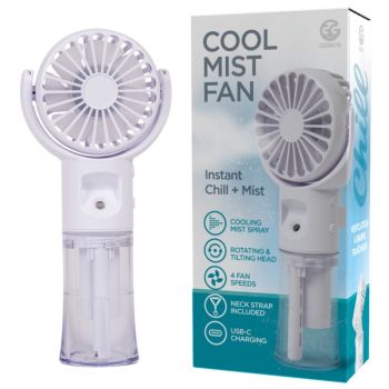 Instant chill and cooling mist wherever you go!
This Mini Portable Handheld Cool Mist Fan is the ultimate pocket-sized solution for beating the summer heat. Featuring a built-in water spray, a tilting head, and 4 powerful fan speeds, it provides a refreshing breeze and a soothing mist to keep you perfectly comfortable on the move.
&nbsp;