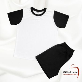 Get ready for the Summer with Personalised Shorts/T-shirt Pyjamas. They are available in either beige, pink or black with matching tshirt and shorts set, and can be personalised with any picture or text on them. Another special personalised gift from Gifted Lane.