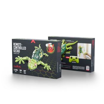 Bring walls to life with the Maxlife MXRG-100 Remote-Controlled Gecko. Featuring realistic movement, wall-climbing technology, glowing LED eyes and two driving modes, this rechargeable RC gecko delivers exciting indoor fun for children and gadget enthusiasts alike.