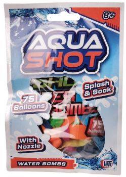 Make a splash this summer with the HTI Aqua Shot Waterbomb Pack!
Complete with 75 colourful water balloons and an easy-to-use hose tap nozzle, this set makes filling and prepping for your backyard water battles a breeze.
Perfect for outdoor fun, sunny family days, and active garden play, it is the ultimate summer essential to keep everyone cool and entertained.
&nbsp;