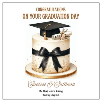 Sweet Graduation Wishes&nbsp;is a beautifully handcrafted keepsake card, created to celebrate one of life's proudest milestones. Featuring an elegant graduation cake topped with a classic graduation cap, the design also includes a graduation scroll displaying the graduation date and is finished with beautiful ribbon detailing for an extra special touch.
Personalised with the graduate's&nbsp;name&nbsp;and&nbsp;graduation date, this unique card is a thoughtful keepsake that captures the memories of their special day.
Whether they're graduating from college or university, this beautiful card is the perfect way to congratulate a special graduate on all their hard work, dedication, and success. Its elegant design and premium handcrafted finish make it a keepsake they'll treasure long after graduation day.
The personalised name and graduation date add a meaningful touch, creating a lasting reminder of a remarkable achievement and the exciting new chapter ahead.
Perfect for celebrating a daughter, son, granddaughter, grandson, niece, nephew, sister, brother, godchild, friend, partner, or anyone reaching this exciting milestone.
Celebrate their success with a keepsake card that's as special and memorable as their graduation day &ndash; a beautiful way to say&nbsp;Congratulations and wish them every success in the future.