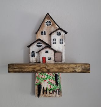 Beautiful handcrafted wooden key holders with 2 hooks, painted with acrylic and varnish, are perfect for every entryway or for a special rustic gift! 24/9/19 cm!