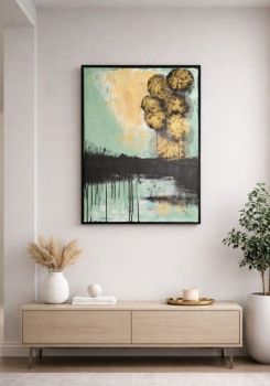 Original artwork, hand-painted with acrylic, framed and ready to hang, 70/50 cm!&nbsp;
Ideal for any space or for a special gift!