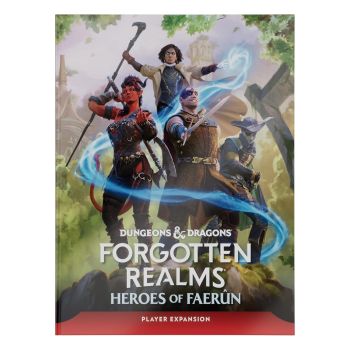 Claim your legend with Dungeons &amp; Dragons - Forgotten Realms: Heroes of Faer&ucirc;n! This essential player expansion compendium offers over 50 new character options, including 8 powerful subclasses, epic new feats, and the ancient elven power of Circle Magic group spellcasting. Explore 10 iconic regions, align with legendary factions, and forge an unforgettable legacy across the Realms.