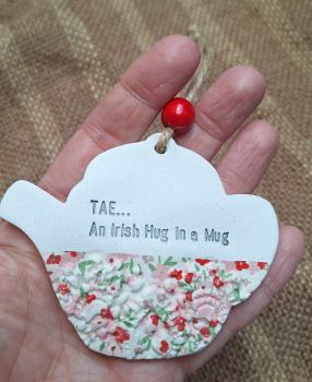 Handcrafted air dry clay gift.
