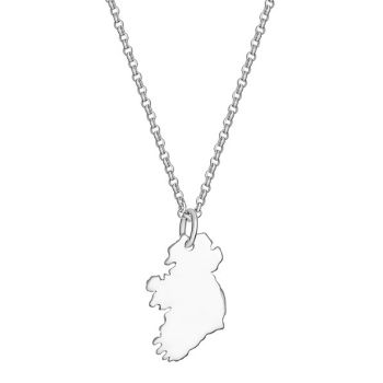 Silver Map of Ireland Sterling Silver Necklace
Chain: 18 Inch /45cm
Length/Height: 20mm
Width: 12mm
Weight: 3.890g