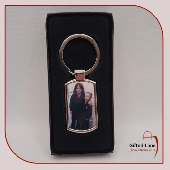 Create a memory and mark the special occasion of a child First Day of School or Pre School with a personalised My First Day of School Keyring from Gifted Lane. It can be personalised with a photo of the child along with of the child name and date of their First Day of School. Another special personalised gift from Gifted Lane. Check out our store today and view our full range of personalised gifts from Gifted Lane. Remember a personalised gift from Gifted Lane is always a special gift.