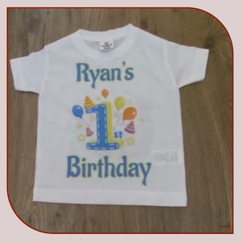What a better way to show someone its your Birthday or celebrate your birthday at your party with a Personalised Birthday Themed Tshirts from Gifted Lane. The Tshirts can personalised with any pictures or text on it your name, your age and any hobbies or interests you have. They are the perfect present for a child&nbsp; celebrating their Birthday. Another special personalised gift from Gifted Lane. Check out our store today, like, comment and review on our full range of personalised gifts from Gifted Lane. Remember a personalised gift from Gifted Lane is always a special gift.
