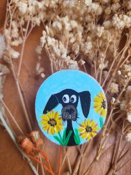 Unique and quirky, this handmade wooden magnet is perfect for your home or as a special gift! Approx. 4/4 cm!