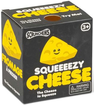 

Squishy cheese-shaped toy with an adorable smiling face
Classic "holey" cheese design with soft dimples
BPA-free, phthalate-free and latex-free
Great for squeezing away stress or as a fun fidget toy
Suitable for ages 3+

