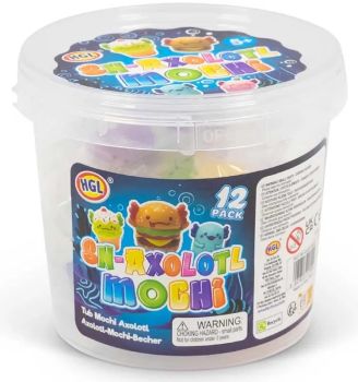 

Combines the axolotl craze with the trendy mochi snack look
12-pack tub of assorted mini squishy Snaxolotls
Soft, pliable texture, great for squeezing and fidgeting
Perfect for party favours, stocking fillers and collecting
By HGL

