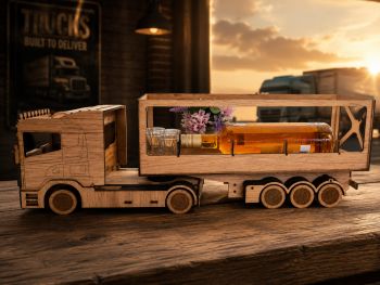 🚛 WOODEN TRUCK WITH TRAILER &ndash; NOW AVAILABLE! 🚛
&nbsp;
Looking for a unique gift for a truck lover, driver or trucker? ❤️
&nbsp;
Our new wooden truck with trailer is now available! 🪵✨
Made with attention to detail and perfect as a special gift or display piece.
&nbsp;
📏 Size: 67 cm long &times; 22 cm high
&nbsp;
✨ PERSONALISATION AVAILABLE!
Add a name, message, logo or another special detail to make it truly personal.
&nbsp;
🎁 Perfect for:
🚛 Truck drivers &amp; truckers
❤️ Truck lovers
🎂 Birthdays &amp; special occasions
🎄 Christmas gifts
🏠 Home, office or truck display
&nbsp;
📩 Message us for price, orders and personalisation options.
&nbsp;
Made WITH love. ❤️