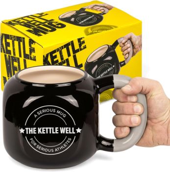 Add some gym-inspired fun to your coffee break with this 650ml ceramic kettlebell mug. A great gift for fitness fans, gym lovers and personal trainers.
