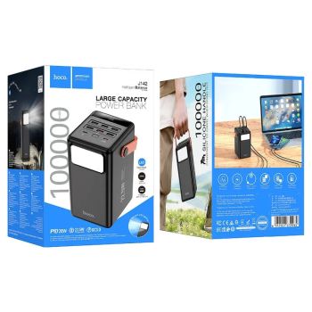 Stay powered wherever you go with the Hoco J142 Surpass 100000mAh Power Bank. Featuring 22.5W fast charging, 20W PD and 7 output ports for multi-device charging.