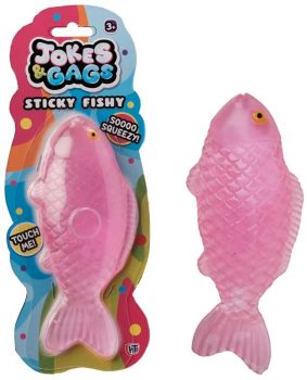 Get ready for some sticky fun with the Jokes &amp; Gags Sticky Icky Fish! These fun, tactile fish are perfect for sensory play. Available in 4 assorted colours, with one colour sent randomly.