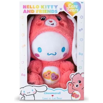 

Care Bears x Hello Kitty and Friends crossover plush
Cinnamoroll dressed as Love-A-Lot Bear
Features iconic character details and belly badge
Super-soft plush for cuddles and display
Perfect for Care Bears and Hello Kitty fans
Encourages imaginative play and collecting
Dimensions: 25H cm

