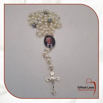 Personalised Rosary Beads is a personalised gift accessory and a keepsake of a special person in our lives. They can be personalised with a picture and with a date or name on them. Another special personalised gift from Gifted Lane&nbsp;