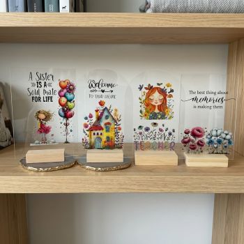 Acrylic home decoration.