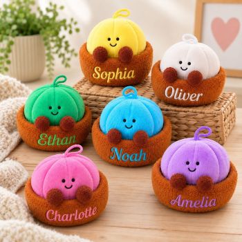 Soft Plush Dumplings with Plushie Basket
Meet our adorable Soft Plush Dumplings &ndash; super soft, cuddly and full of character!&nbsp;
Each dumpling features a cute smiling face, little dangling legs and a handy loop on top. They come in a selection of gorgeous colours, making them perfect for gifts, children&rsquo;s collections or personalisation businesses.
Each set also comes with a soft plushie basket, perfect for storing and displaying your dumplings.
Product Details:

2 sizes Small Approx. 20cm &amp; Large 25cm from head to toe
Made from super-soft plush polyester
Includes plushie basket
Available in a variety of bright colours
Soft, cuddly and lightweight
Adorable embroidered facial details
Personalised with a name in vinyl in matching colour

A fun and colourful addition to any plushie collection!