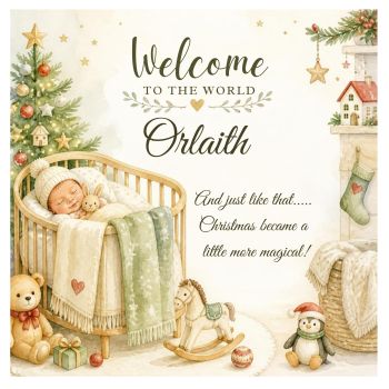 🎄✨&nbsp;A LITTLE CHRISTMAS MIRACLE&nbsp;✨🎄
A beautiful&nbsp;bespoke, luxury and personalised&nbsp;keepsake card, created to celebrate the arrival of a precious&nbsp;newborn baby at Christmas. 🤍
Personalised with your baby&rsquo;s&nbsp;name, making each card truly&nbsp;unique&nbsp;and special to your family.
Beautifully crafted on luxurious&nbsp;6x6 card stock, this is more than just a Christmas card &mdash; it&rsquo;s a treasured&nbsp;keepsake&nbsp;to remember the very special Christmas when your little one arrived. 🎄👶✨
Bespoke &bull; Luxury &bull; Personalised &bull; Unique &bull; Keepsake
A beautiful way to celebrate a little&nbsp;Christmas miracle and a Christmas that will never be forgotten. 🤍✨