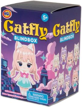 

Surprise blind box collectible, 1 of 8 Catfly characters inside, sent at random
Cute anime-inspired, cat-eared character designs
Individual display stand included with each figurine
Includes a matching character collector card
Perfect for collecting, displaying and trading
Perplex display stands available for showcasing a complete collection

