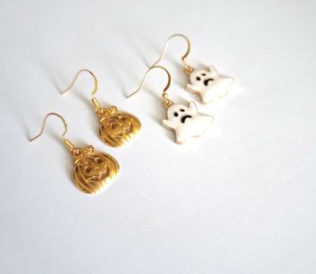 Ghouls just wanna have fun!&nbsp; Meet your new favourite halloween earrings! Cute pumpkins and ghosts with funny faces, lightweight and with nickel free ear hooks. Perfect for sensitive ears!