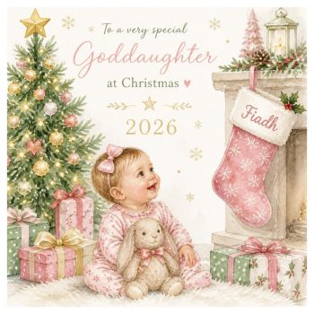 Christmas Wishes for a Very Special Girl&nbsp;🎄✨
Make Christmas extra special for a very special little lady in your life with this&nbsp;bespoke luxury Trinket Card, beautifully personalised just for her.
The card can be customised with&nbsp;her name on the Christmas stocking, her hair colour, and the year 2026 featured on the Christmas present, making it a truly unique keepsake created especially for her.
Finished with beautiful&nbsp;glitter detail on the Christmas tree, adding a touch of Christmas sparkle and luxury to this gorgeous design.
Perfect for your&nbsp;goddaughter, granddaughter, daughter, niece, cousin or special little friend, this beautiful Christmas card is more than just a card &mdash; it&rsquo;s a little Christmas treasure to keep and cherish for years to come.
🎄&nbsp;Bespoke &amp; personalised✨&nbsp;Luxury card design🎁&nbsp;Personalised with her name💫&nbsp;Customised hair colour🎄&nbsp;Christmas 2026 detail✨&nbsp;Beautiful glitter detail on the Christmas tree❤️&nbsp;A special keepsake to treasure
Make this Christmas extra magical with a&nbsp;Trinket Card created especially for that special little lady in your life.