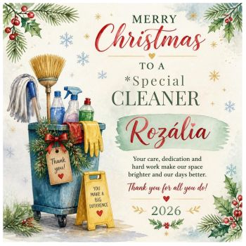 Special Cards for Special People
Give the gift of gratitude wrapped in a little holiday magic.My &ldquo;Clean&nbsp;Cleanings" designed for the people who make life brighter just by being in it. Featuring a heartfelt message and a charming keepsake trinket, this card goes beyond words&mdash;offering a meaningful token they can carry, hang, or cherish all year long.
Because some people deserve more than a card&mdash;they deserve a keepsake.