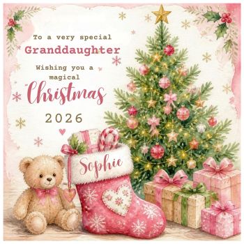 A Christmas Card Made Just for Them 🎄✨
Make their Christmas extra special with a beautiful&nbsp;6x6 luxury personalised Christmas card, thoughtfully designed especially for them.
Personalise the card with&nbsp;their name and year, and choose the relationship that makes it truly personal &mdash;&nbsp;Goddaughter, Daughter, Granddaughter, Niece, Cousin&nbsp;and more.
Bespoke, thoughtful and unique, this is more than just a Christmas card &mdash; it&rsquo;s a&nbsp;special keepsake to treasure&nbsp;and a lovely reminder of how much they mean to you.
✨&nbsp;6x6 luxury card🎄&nbsp;Personalised with their name &amp; year❤️&nbsp;Choose your relationship🎁&nbsp;Bespoke &amp; made especially for them✨&nbsp;A unique Christmas keepsake