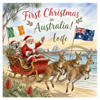 First Christmas in Australia 🎄🇦🇺
Celebrate a very special milestone with this&nbsp;bespoke 6x6 luxury Christmas card, created to mark your first Christmas in Australia.
Thoughtfully personalised with&nbsp;your name and year, this unique design makes a beautiful way to capture the excitement of a new chapter and a Christmas in a very special place.
A&nbsp;personal, thoughtful and memorable keepsake, designed especially for you and made to treasure for years to come.