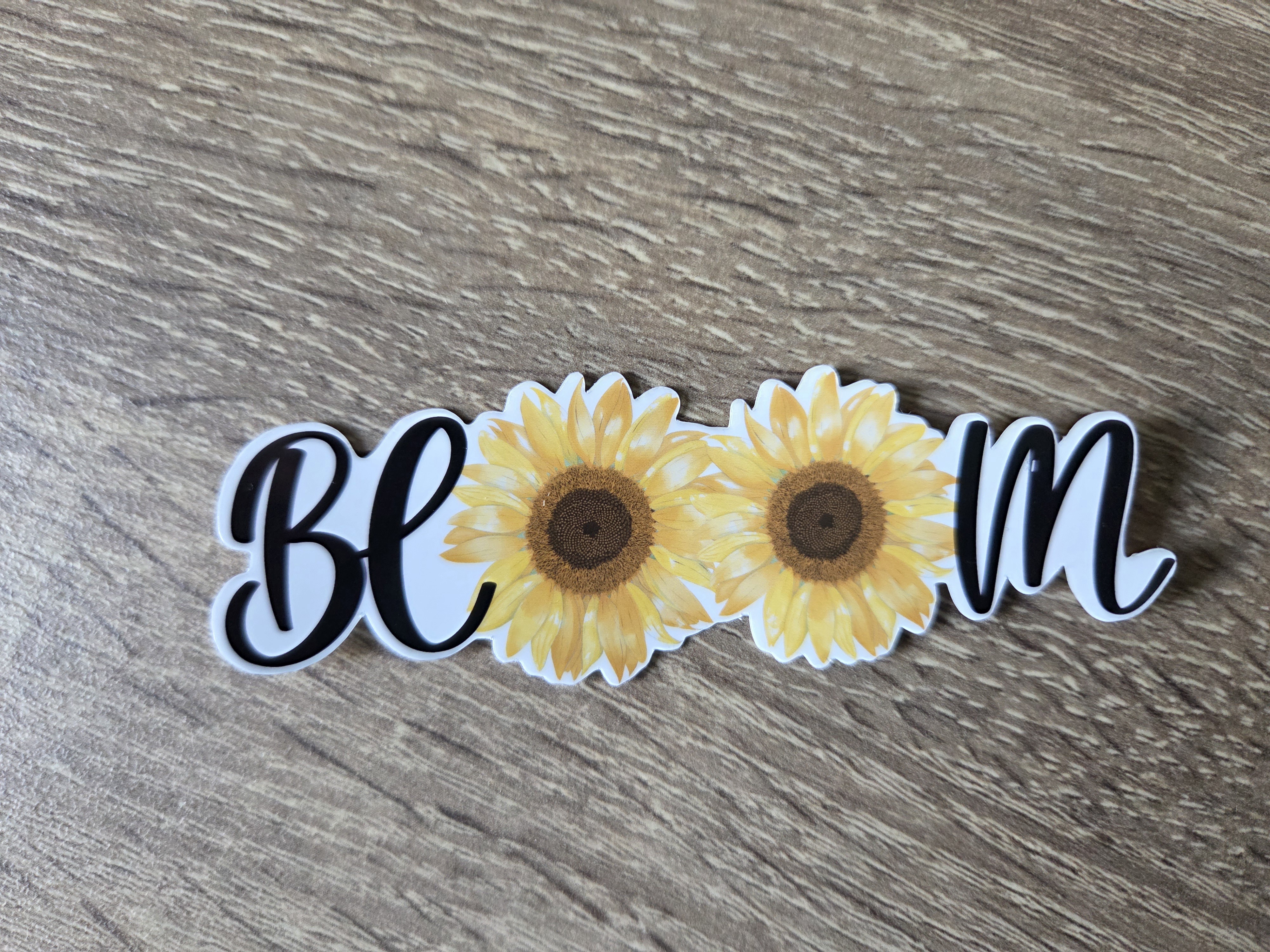A water resistant vinyl sticker.