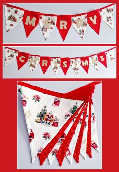 
Design:&nbsp;Classic "Merry Christmas" lettering with festive Santa, tree, and polka-dot patterns.
Material:&nbsp;High-quality, 100% Cotton fabric&nbsp;
