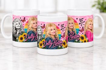 (price inc p&amp;p)
Start your morning off right with this Dolly Parton 11oz Coffee Mug