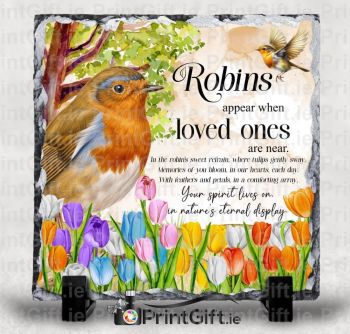 Price Includes P&amp;P
Memorial photo slates are a lovely tribute to remember your loved ones.
Our memorial slates are made of real slate, and are tough, durable and created for outdoors
.
This slate is 19x19cm in size
It is coated for outside use on graves.
Every slate comes with plastic feet acting as a stand.
Each piece is handcrafted with chiselled imperfect edges to make any image a truly unique showcase. Slates can vary in size by up to &frac12; inch. The natural surface of the slate has natural imperfections that will show through the photos and make each plaque unique.
&nbsp;
