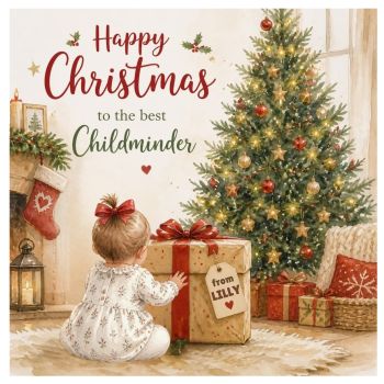 The Best Childminder Christmas Card 🎄❤️
A thoughtful Christmas keepsake for the special childminder who does so much throughout the year.
This&nbsp;luxury bespoke Christmas card&nbsp;is personalised with the&nbsp;childminder&rsquo;s name&nbsp;and a beautiful gift featuring a&nbsp;personalised name tag from the child, making it a truly unique and heartfelt keepsake.
A special way to say&nbsp;thank you for all the care, kindness and love&nbsp;they give, while creating a little Christmas treasure to keep and cherish for years to come.
Luxury &bull; Bespoke &bull; Personalised &bull; Thoughtful &bull; Made to Treasure