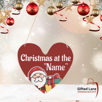 Decorate your home and welcome guests with a personalised Christmas Hanging Signs from Gifted Lane. They are available in&nbsp; two different shapes and can be personalised with any picture or text on them. Another special personalised gift from Gifted Lane